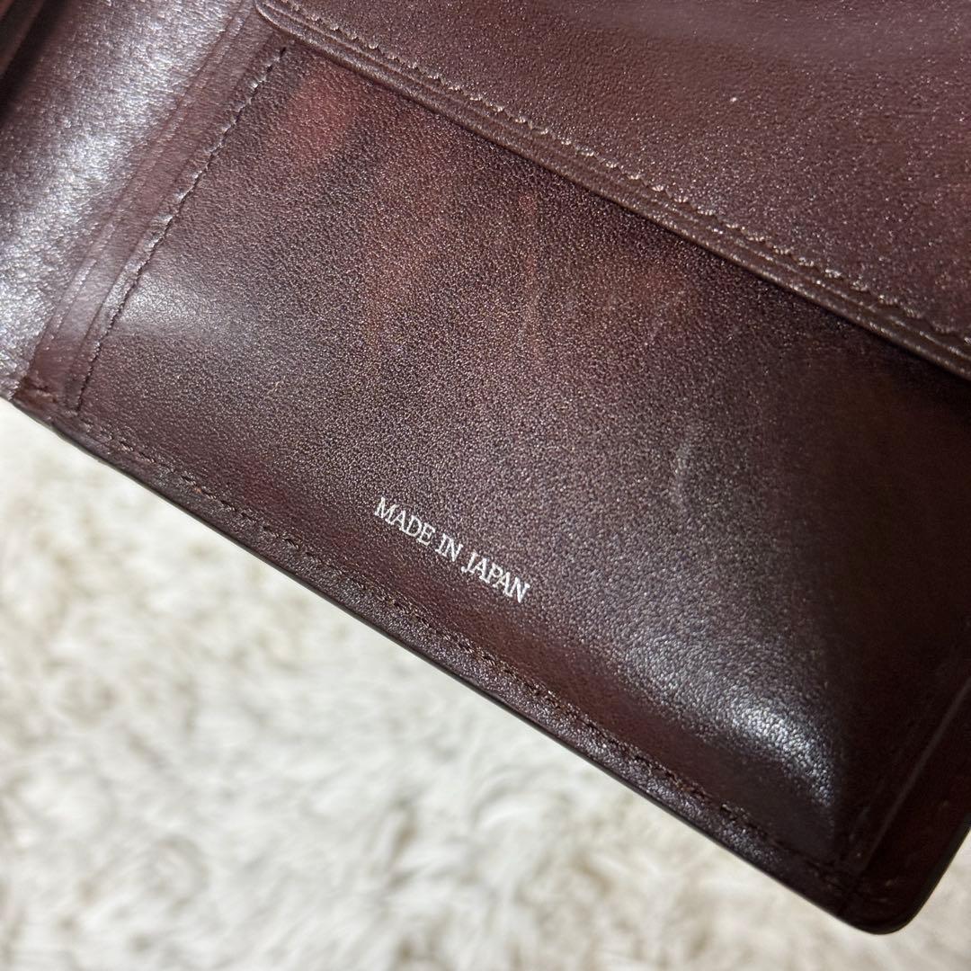 極美品✨キプリス　シェルコードバン　二つ折り財布　ビルフォード