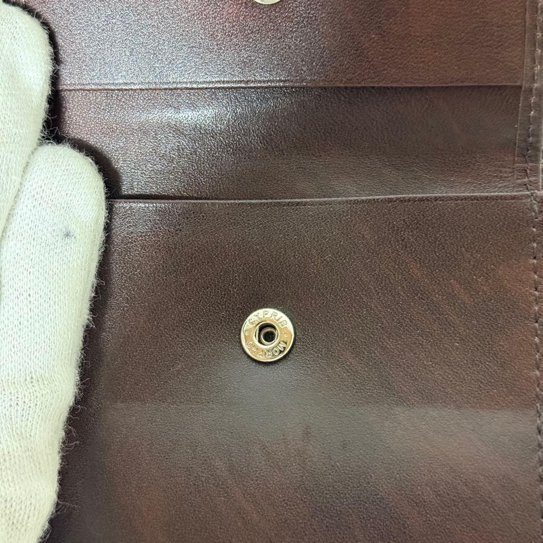 極美品✨キプリス　シェルコードバン　二つ折り財布　ビルフォード