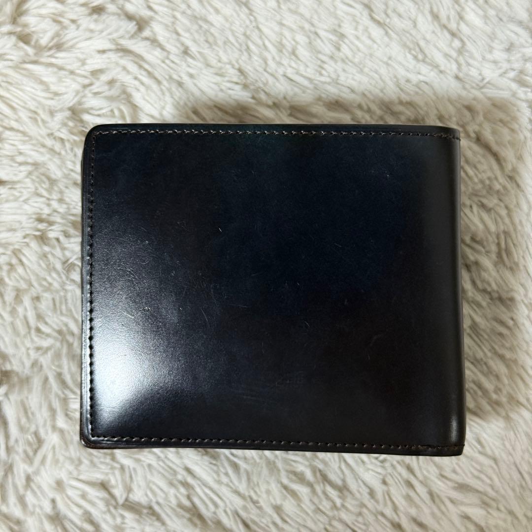 極美品✨キプリス　シェルコードバン　二つ折り財布　ビルフォード