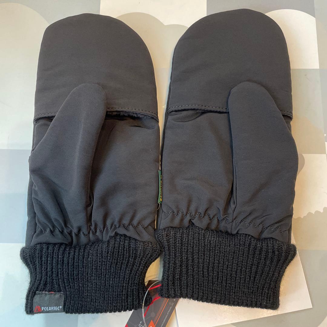 イルビゾンテ　レディース　手袋　ミトン　ブラック　ナイロン製