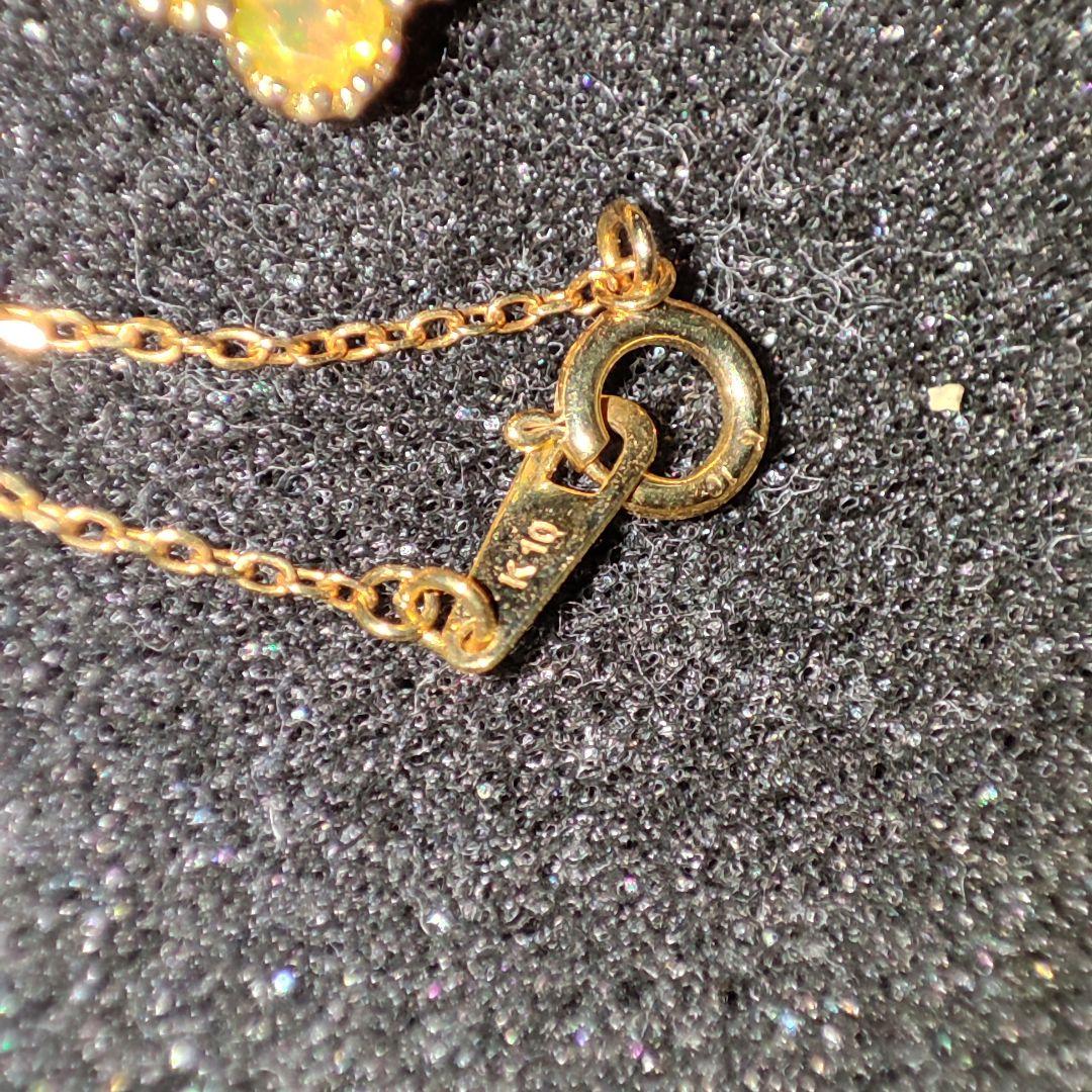 K10ゴールド 花形ネックレス