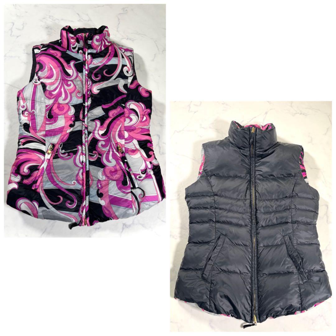 【極美品】EMILIO PUCCI エミリオプッチ　ダウンベスト　リバーシブル