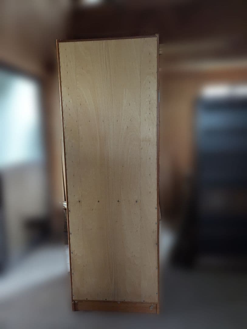 木製スラットデザインタンス　アンティーク　特注品