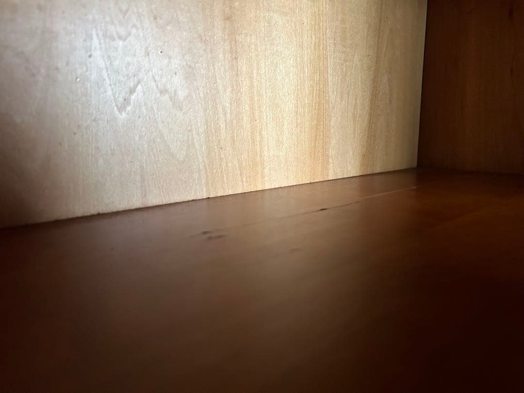 木製スラットデザインタンス　アンティーク　特注品