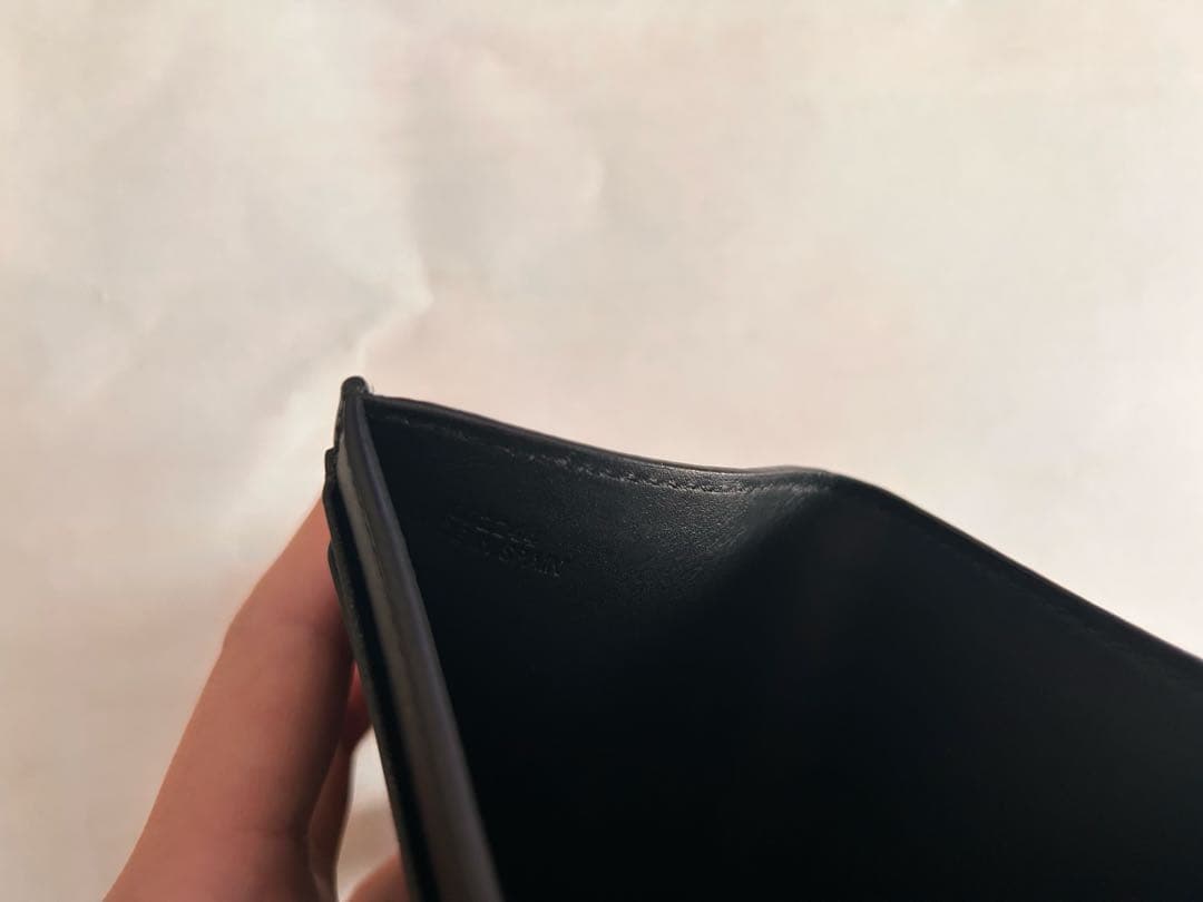 即購入可！ 値下げ交渉可！ロエベ 三つ折り財布 レザー ブラック