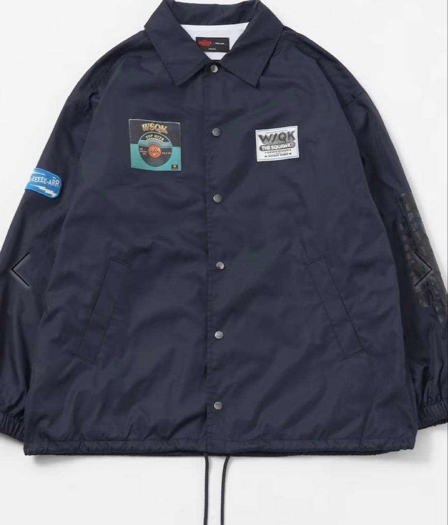 【STRANGER THINGS】ニコアンド コーチジャケット ダークネイビー