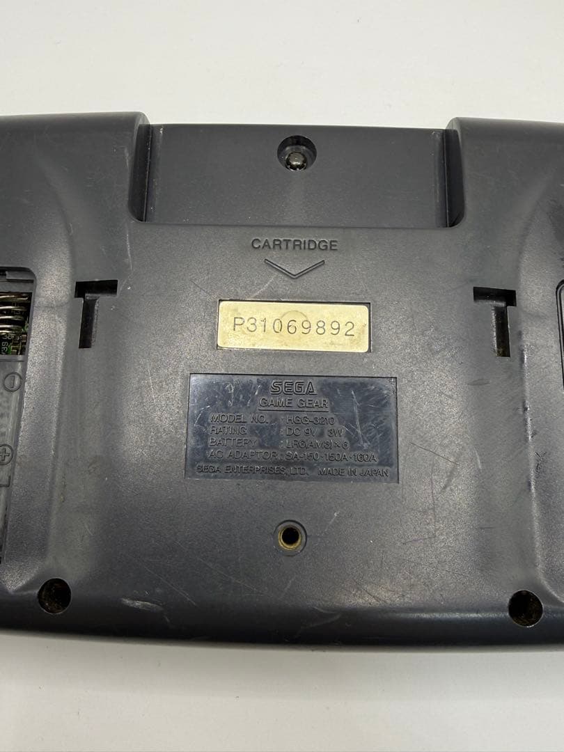 SEGA GAME GEAR 本体 ブラック ジャンク