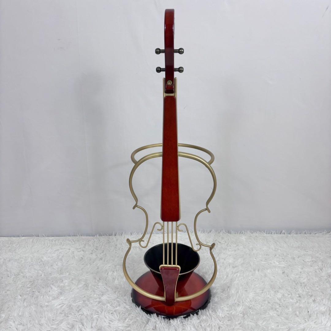 【美品】傘立て バイオリン ヴァイオリン レインラック 玄関収納 楽器調家具