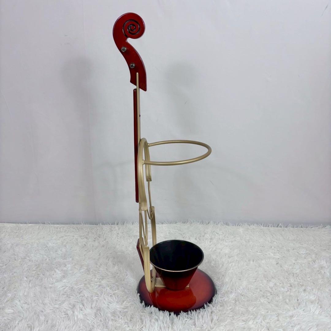 【美品】傘立て バイオリン ヴァイオリン レインラック 玄関収納 楽器調家具