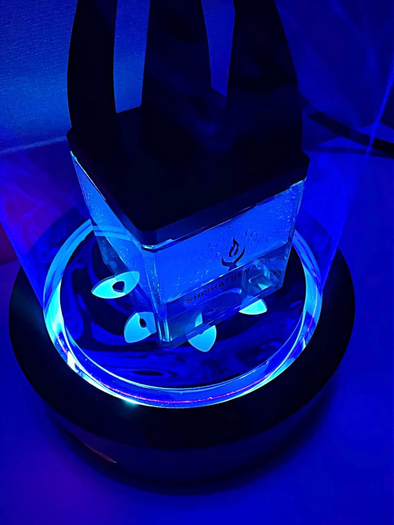 ★訳あり　シーシャ シーシャ台　スタンド 台 本体 炭  水タバコ 台座 ブルー