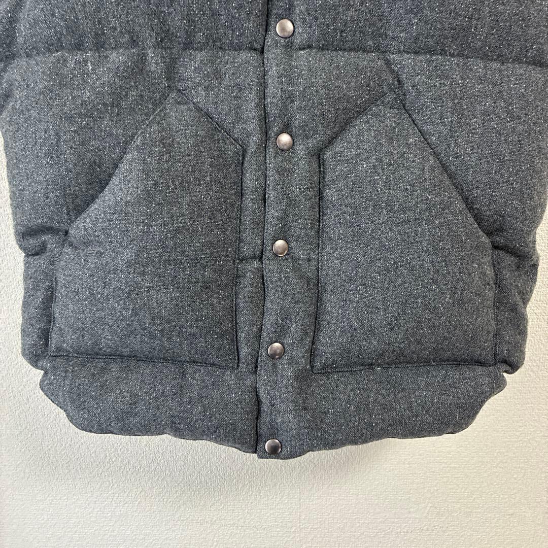 【Rooky Mountain】美品　ツイード　ダウン　ベスト