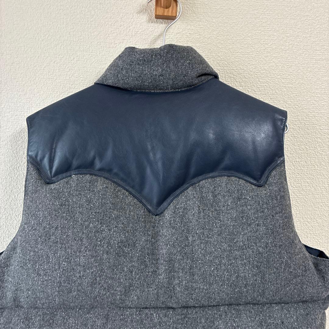 【Rooky Mountain】美品　ツイード　ダウン　ベスト
