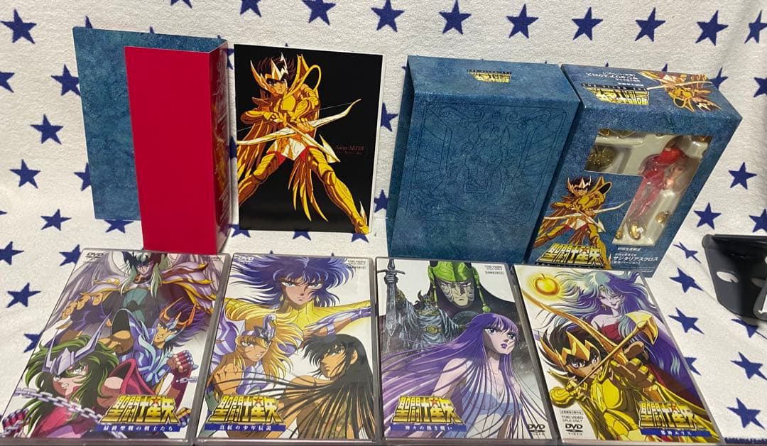 【一部未開封あり】 聖闘士星矢 DVD 全巻セット フィギュア付き