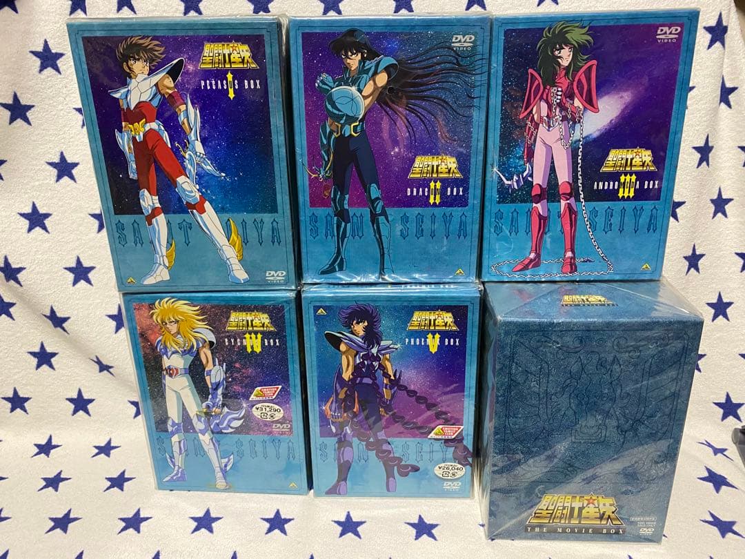 【一部未開封あり】 聖闘士星矢 DVD 全巻セット フィギュア付き