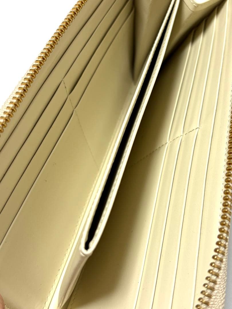 文庫屋大関　L字ファスナーの長財布　黄金のタピ