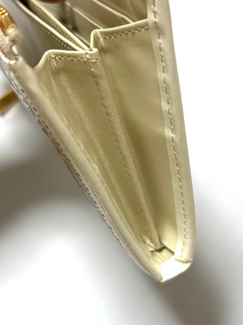 文庫屋大関　L字ファスナーの長財布　黄金のタピ