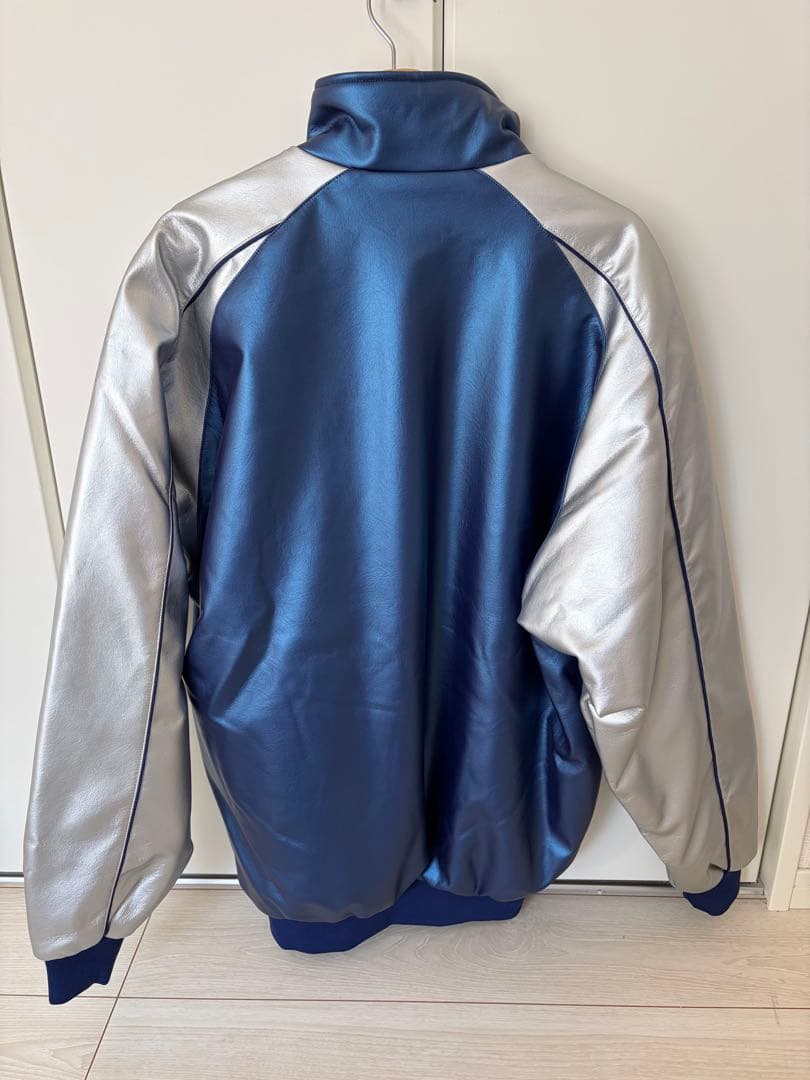 ミズノ　グランドコート　JASPO ネイビー/シルバー ジャケット サイズXO