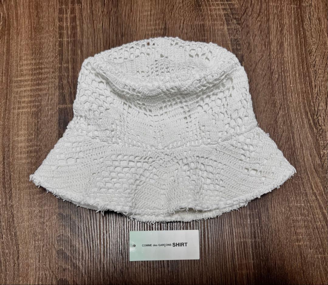 【新品未使用】コムデギャルソン　バケットハット　　レース　白