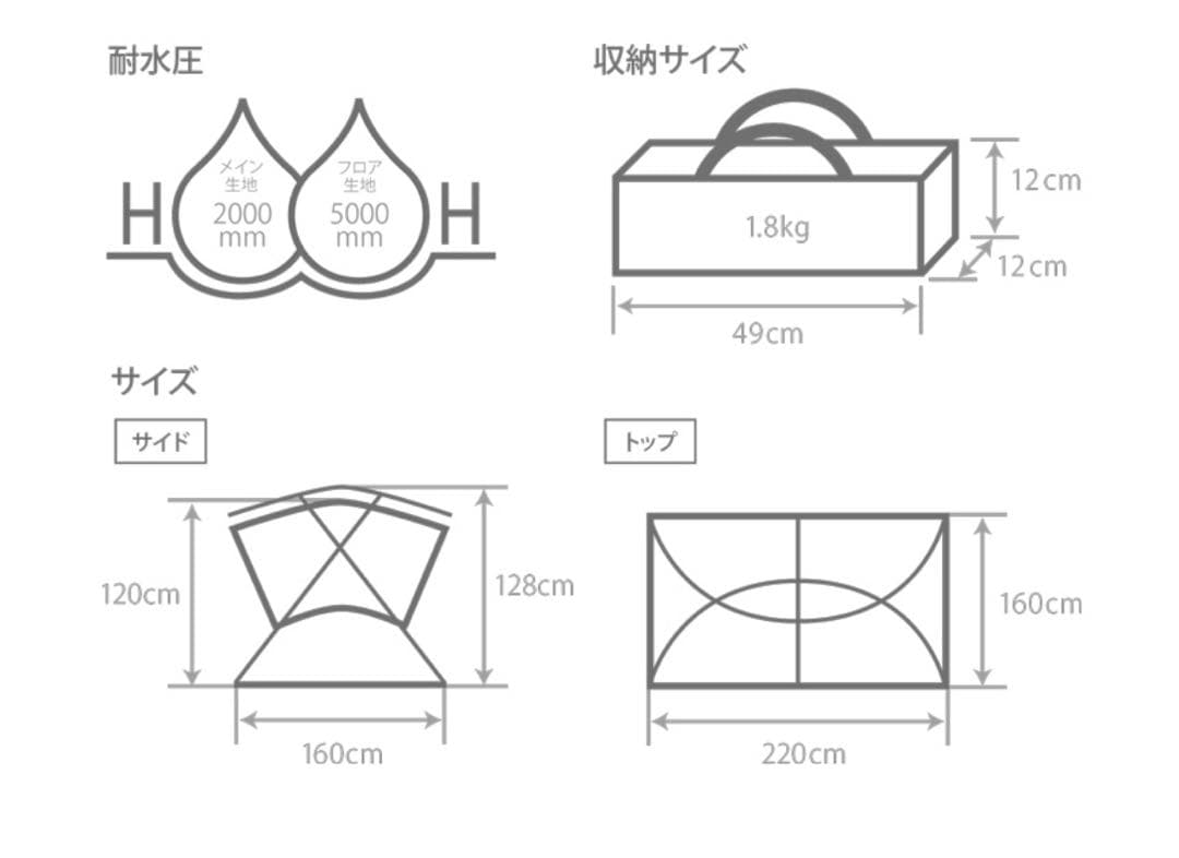 【新品・未開封品】DOD サカナシェード2 TT4-009-BR