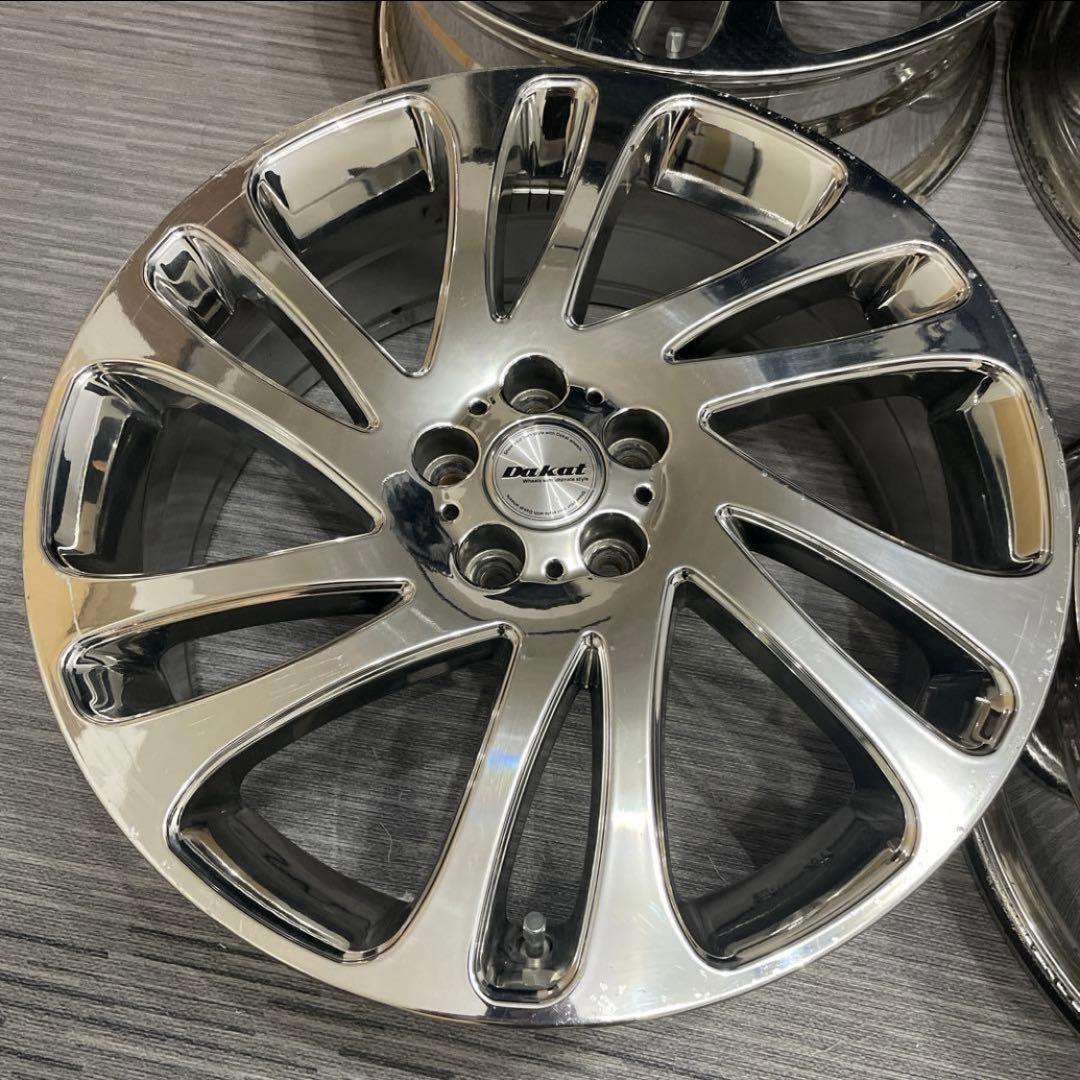 定価18万 Dakat 18インチ 希少メッキホイール PCD100 プリウス等