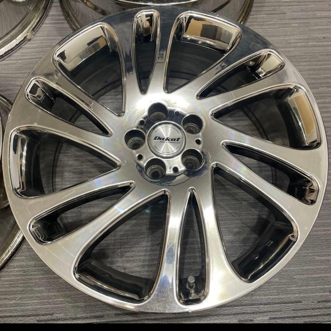 定価18万 Dakat 18インチ 希少メッキホイール PCD100 プリウス等