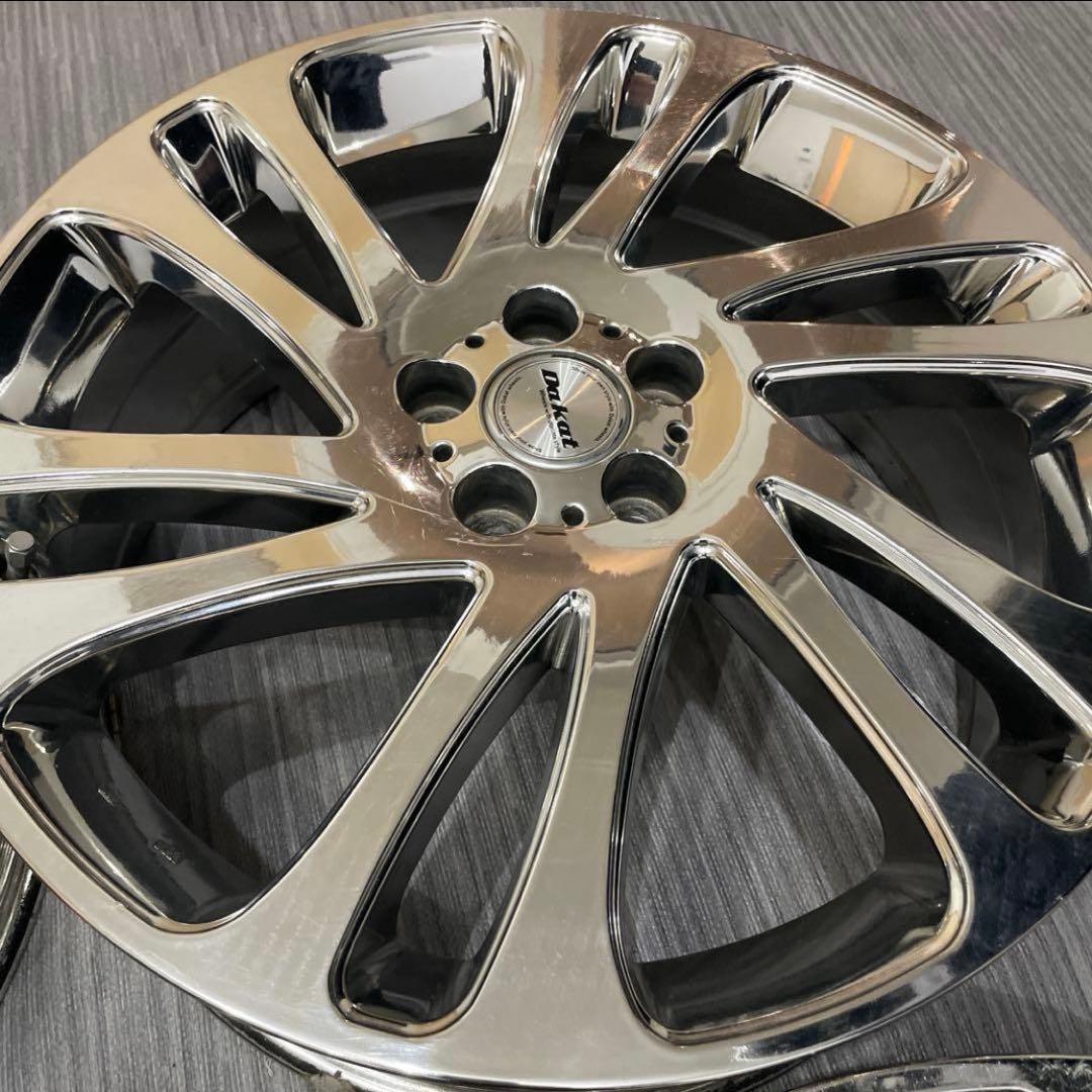 定価18万 Dakat 18インチ 希少メッキホイール PCD100 プリウス等