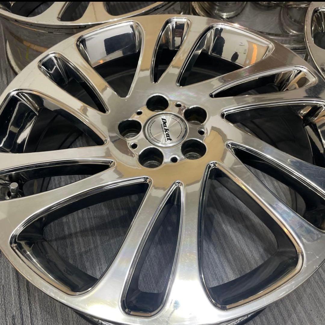 定価18万 Dakat 18インチ 希少メッキホイール PCD100 プリウス等