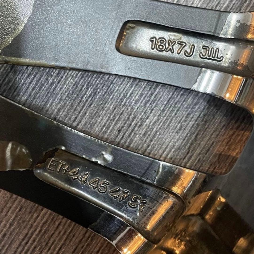 定価18万 Dakat 18インチ 希少メッキホイール PCD100 プリウス等