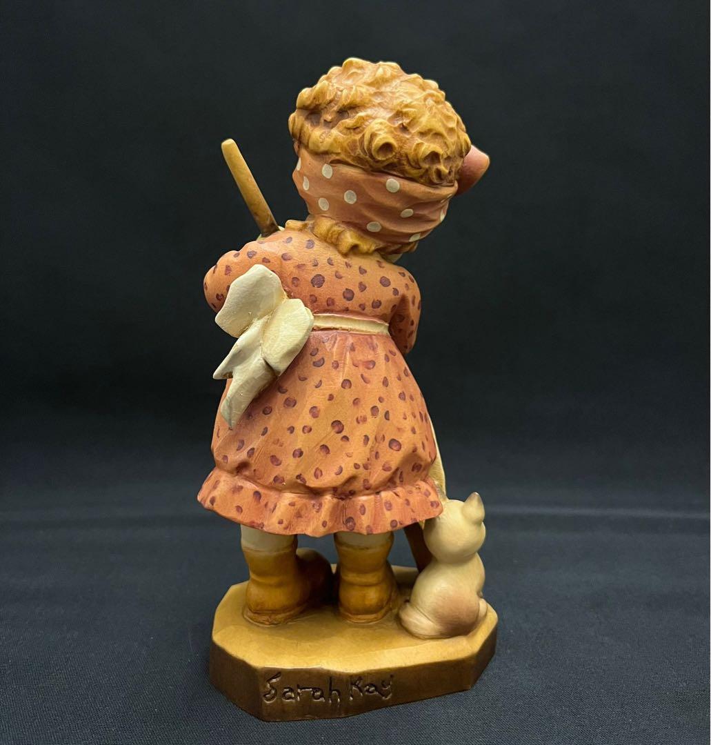 限定品 ANRI アンリ人形 Sarah Kay「掃除の少女と子猫」サラ・ケイ