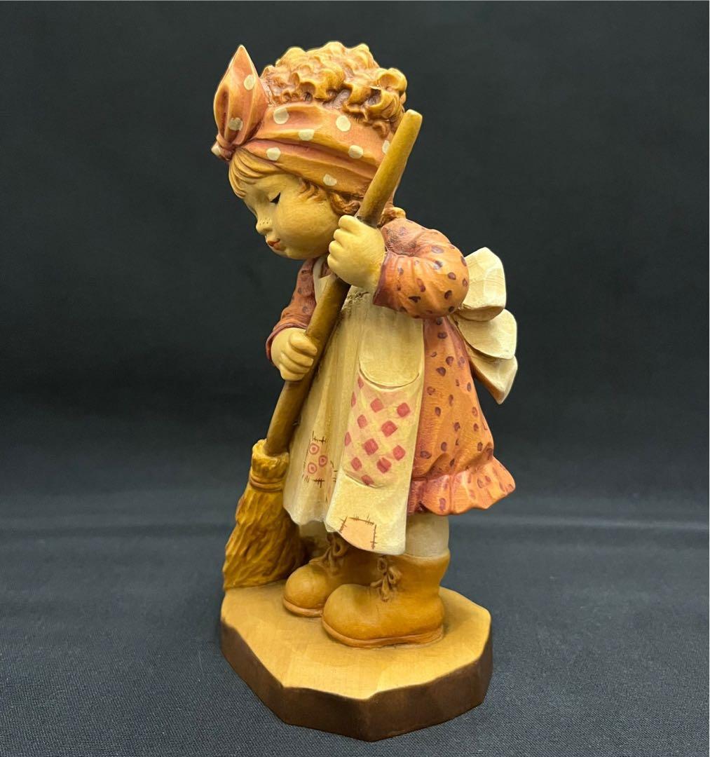 限定品 ANRI アンリ人形 Sarah Kay「掃除の少女と子猫」サラ・ケイ