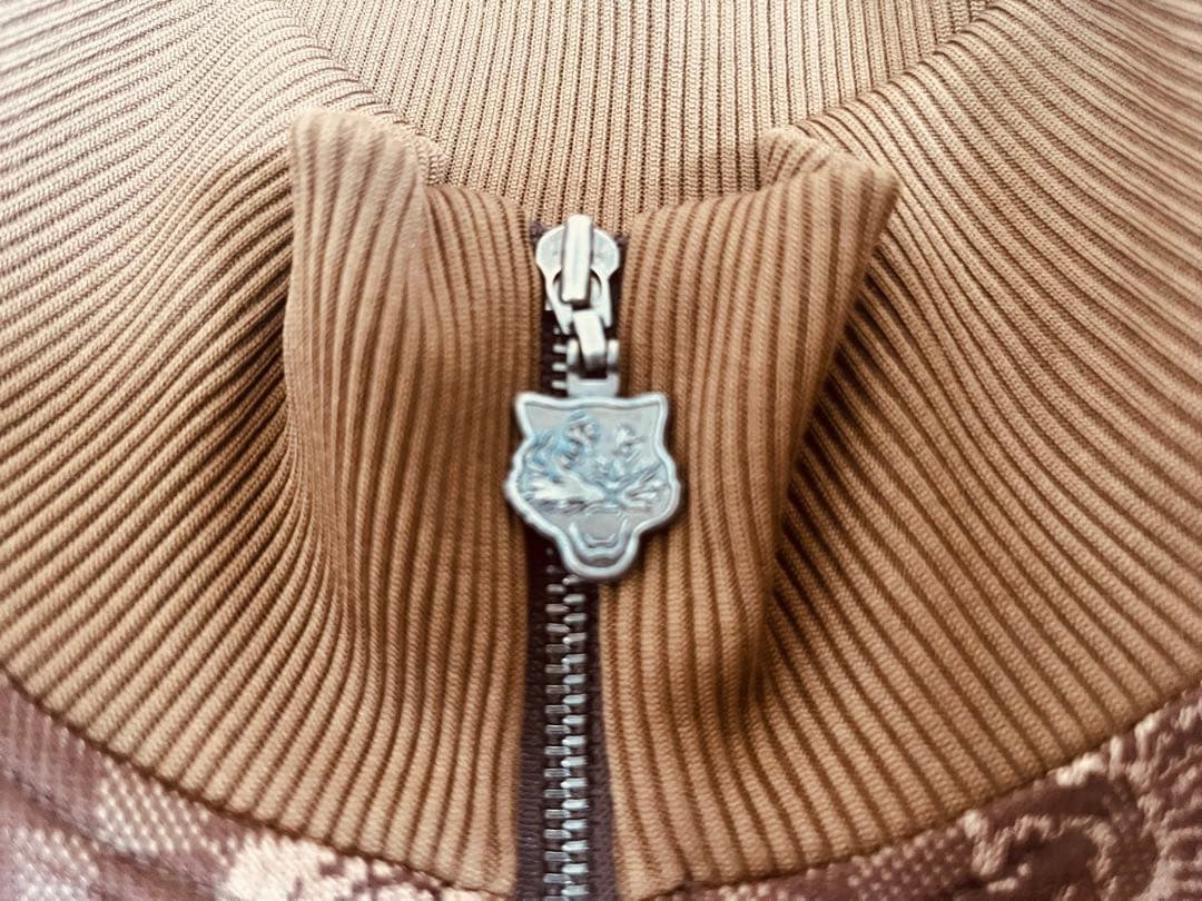 Onitsuka Tiger チェック柄 トラックジャケット ブラウン ジャージ