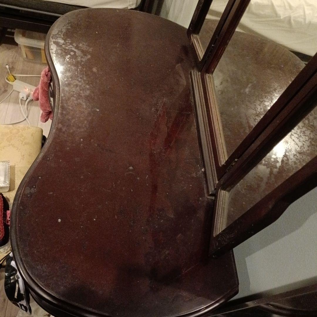 Yuriさま専用。姫系猫足アンティークダークブラウン ドレッサー