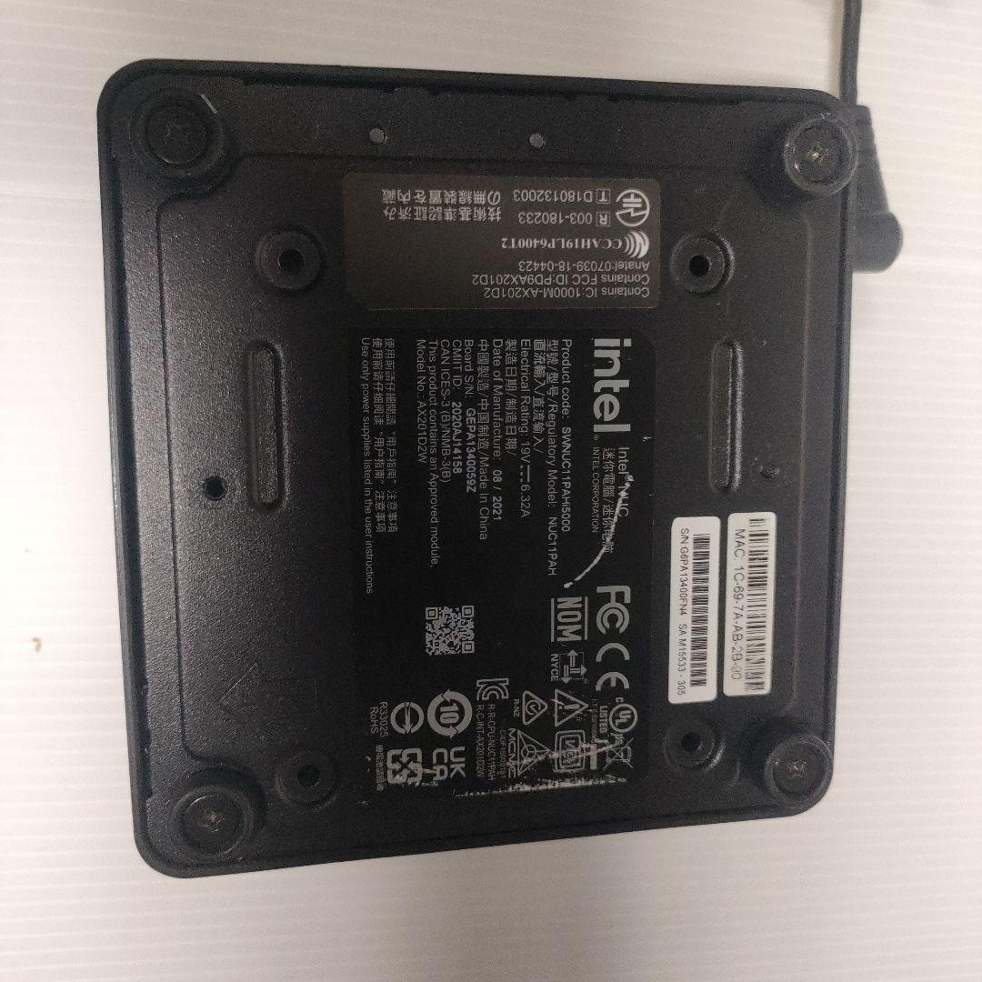 INTEL NUC11PAH　ミニpc