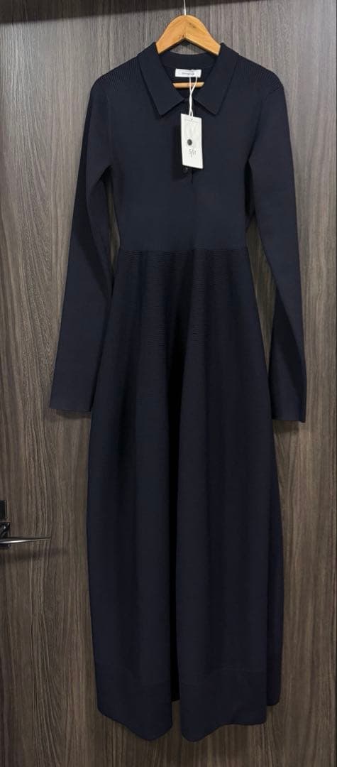 n*.様 【ベストセラー】フォルムポロニットワンピース