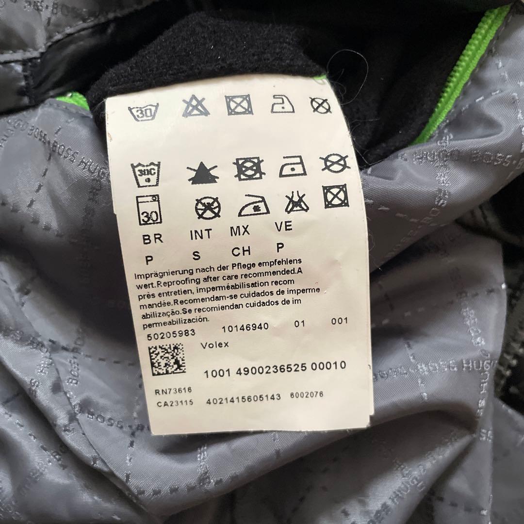 BOSS HUGO BOSS ダウンベスト　スエード　切り替え　2way フード