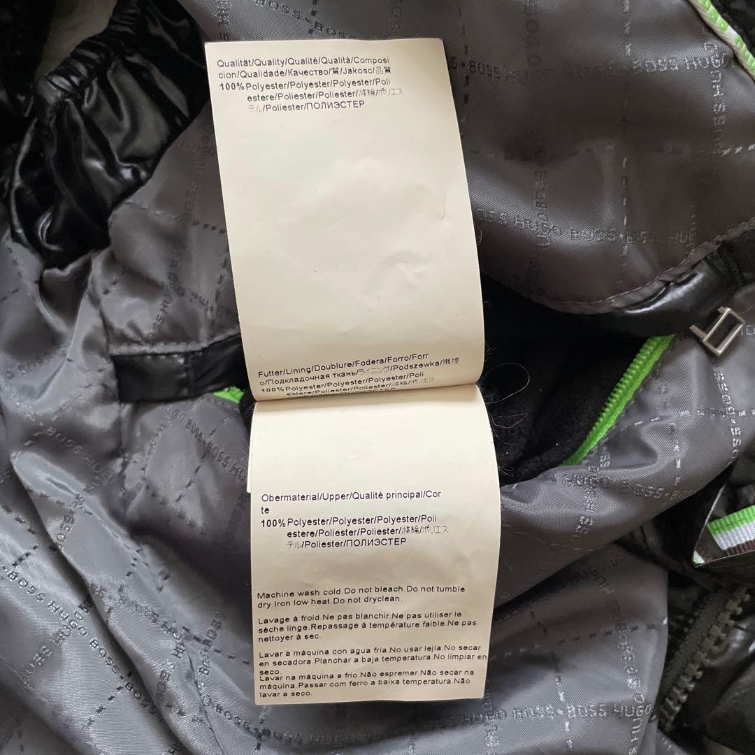 BOSS HUGO BOSS ダウンベスト　スエード　切り替え　2way フード