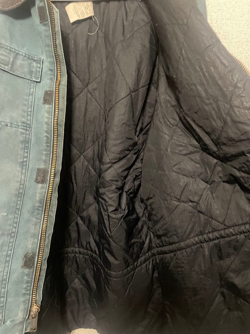 80-90s 星タグ USA製 グリーンcarharttトラディショナルコート