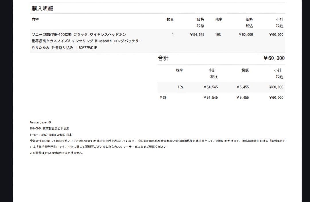 SONY WH-1000XM6 ブラック　カバー付き