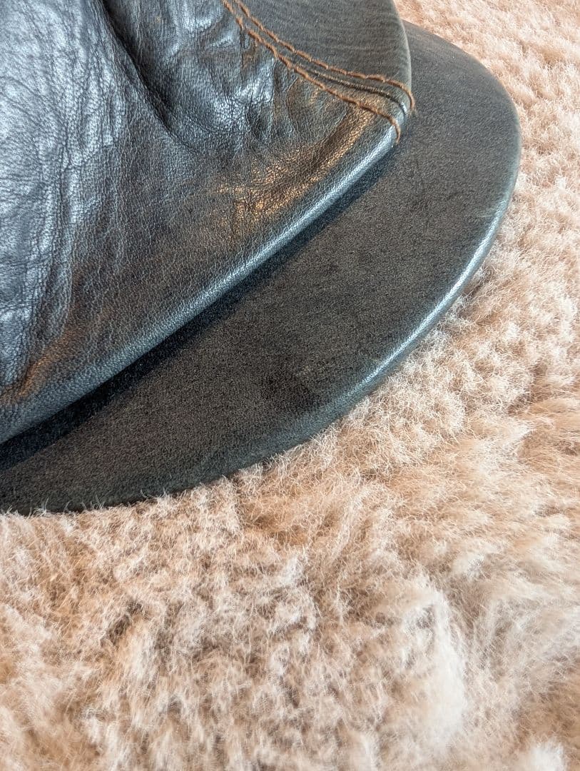 Y2レザー　ホースハイド　インディゴキャスケット サイズS