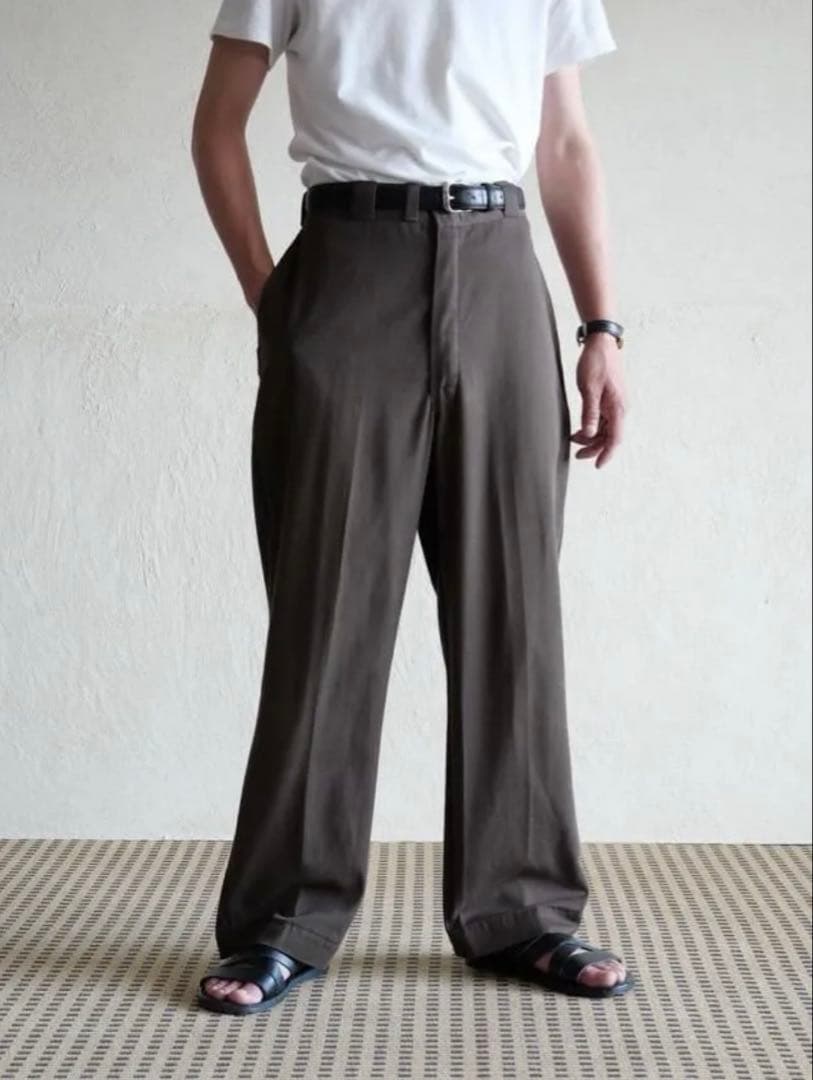 70s USA製 Dickies874 ブラウン チビタグ