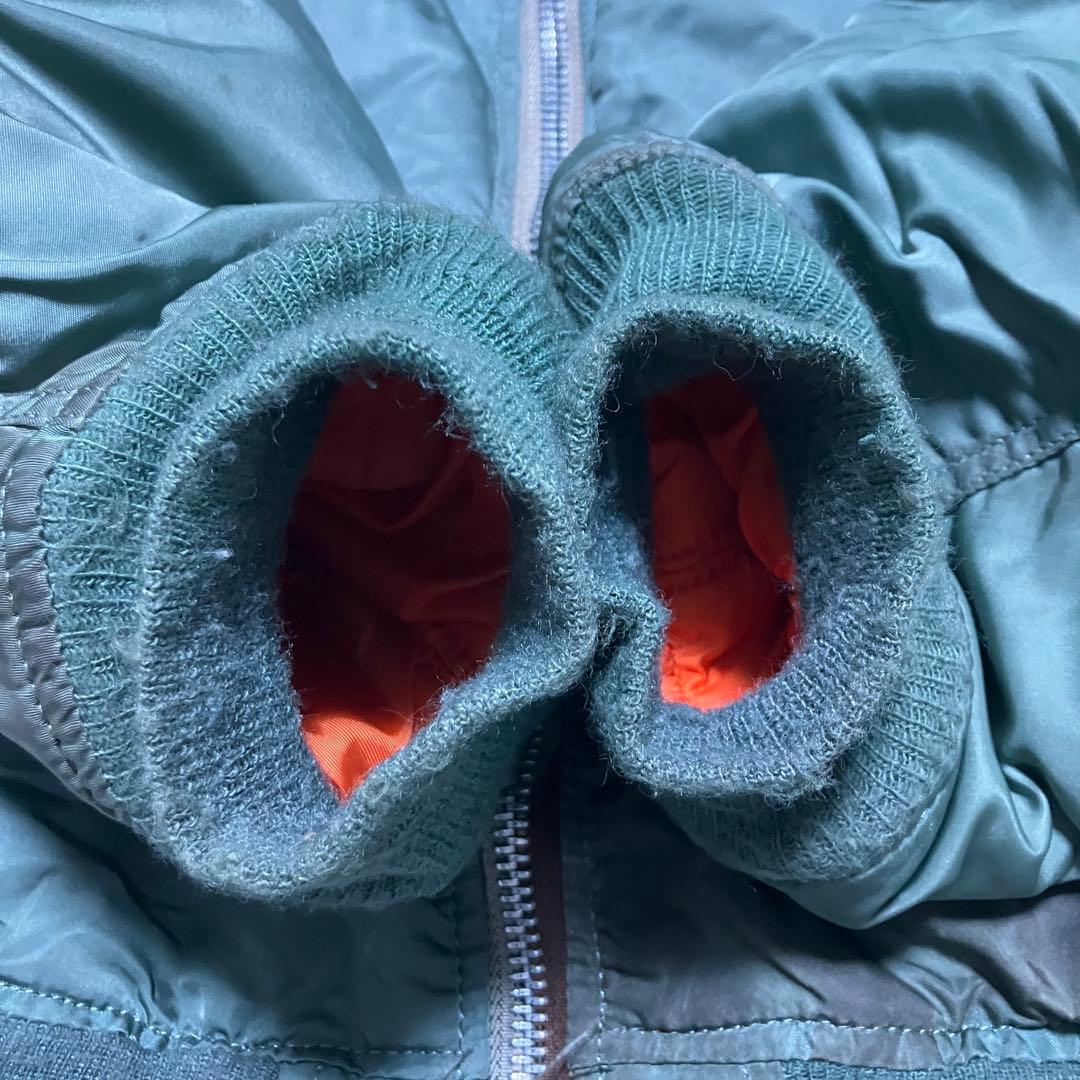 USA製　80s アルファインダストリーズ MA-1 リバーシブル M