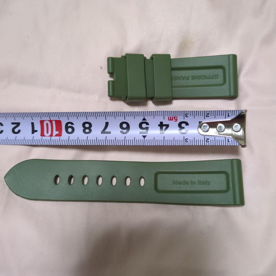 PANERAI 純正ラバー ストラップ アーミー　グリーン