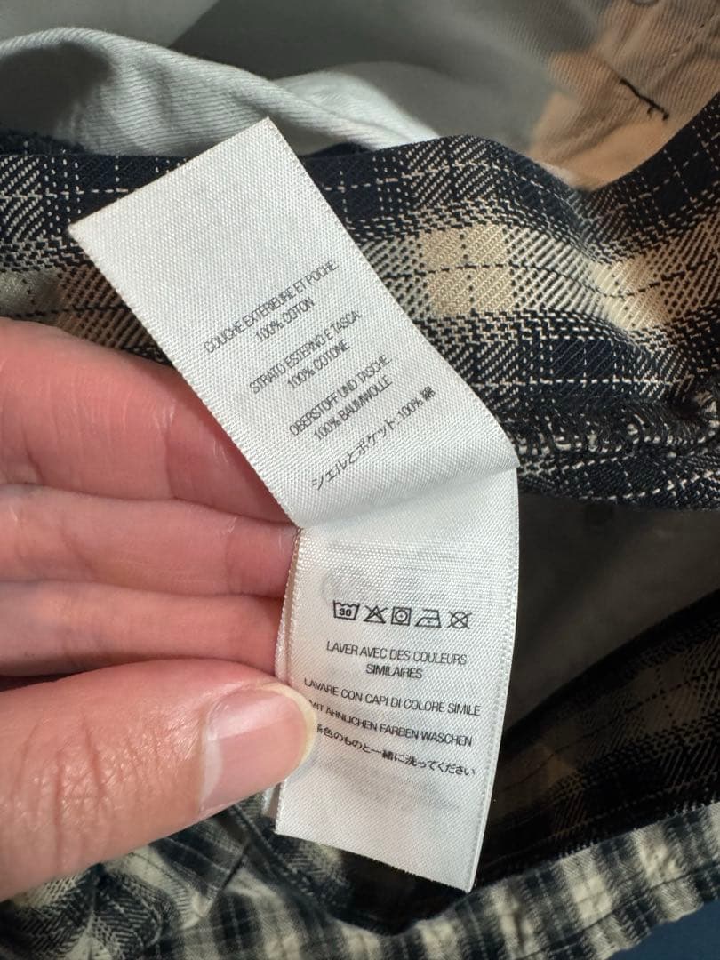 パンツ Supreme Plaid Baggy Short BLACK