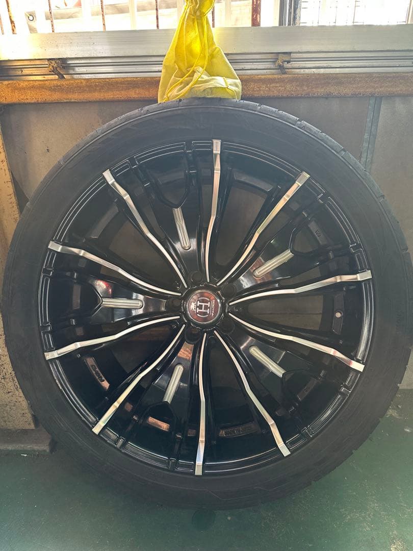 わ*ん様 22インチ ブラック シルバー ホイール