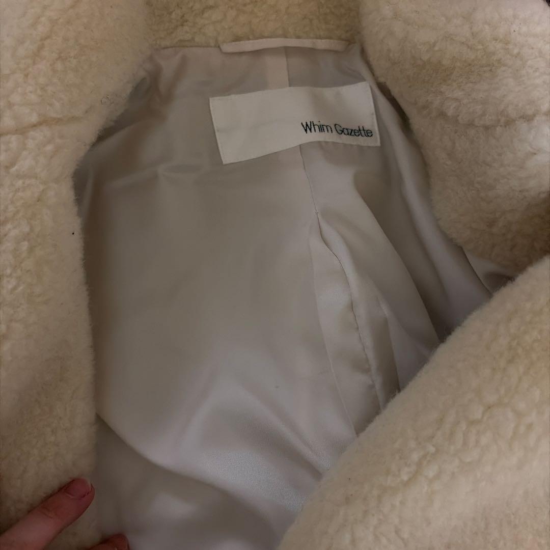 1/10まで値下げ　WhimGazette ウールボアショートコート