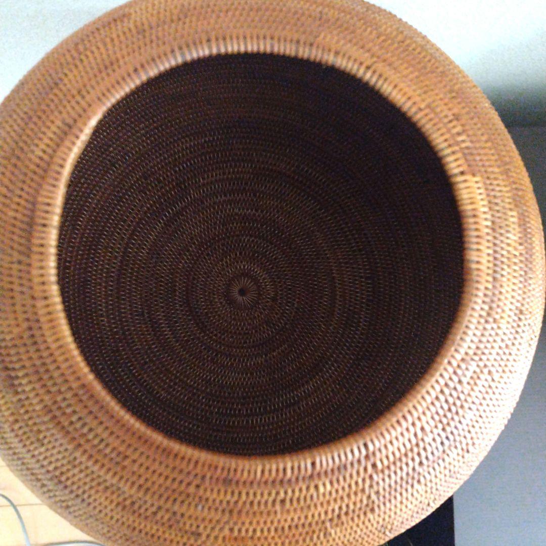 アタ　特大　ボールケース　籠　かご　小物入れ　バリ島