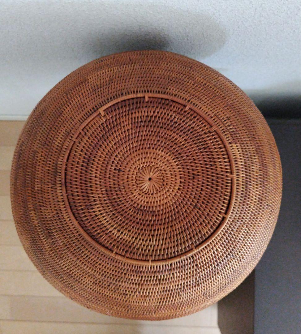 アタ　特大　ボールケース　籠　かご　小物入れ　バリ島