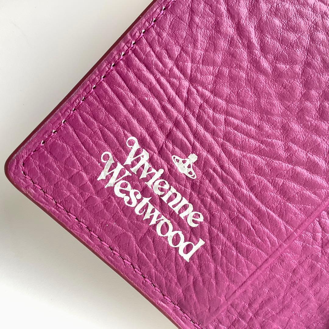 新品★ヴィヴィアンウエストウッド★チャーム付きクロコ型押し4連キーケース★ピンク