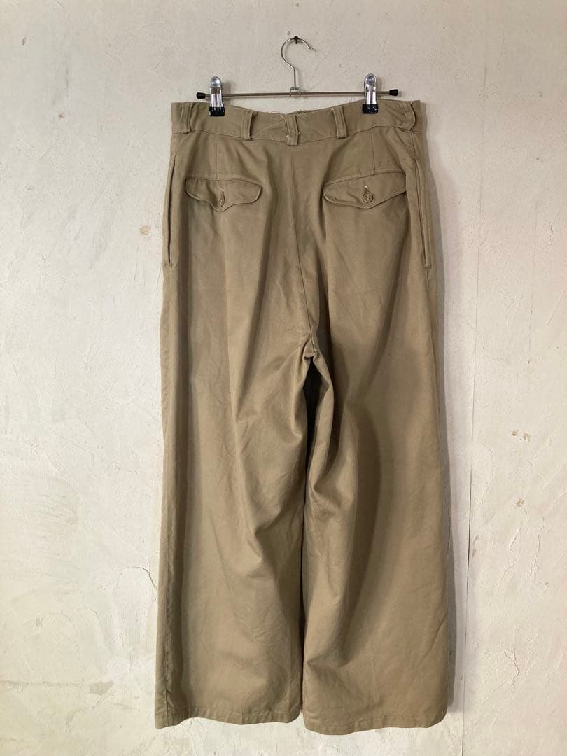 オリジナル☆m-45❗️usarmy chinoチノパン.ボタンフライ.フラップ付