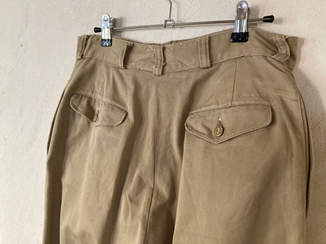 オリジナル☆m-45❗️usarmy chinoチノパン.ボタンフライ.フラップ付